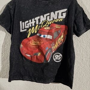 Disney Cars Lightning McQueen Black T-Shirt